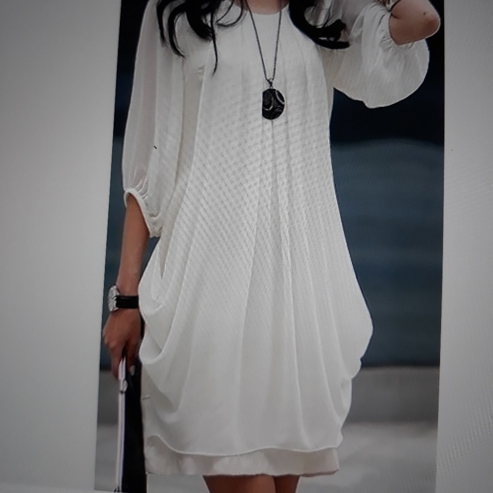 Off white cocktail dress